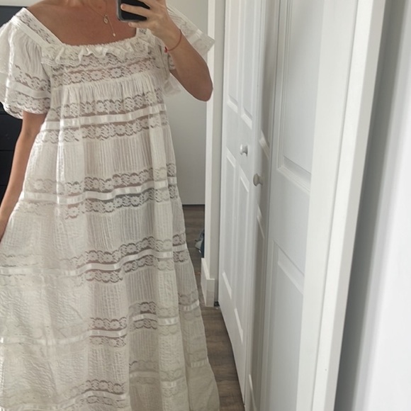 maxi dress white - Picture 2 of 5